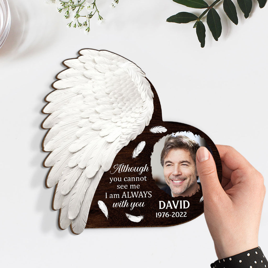Custom Memorial Keepsake, Sympathy & Remembrance Gift • In My Heart - Personalized Wooden Plaque