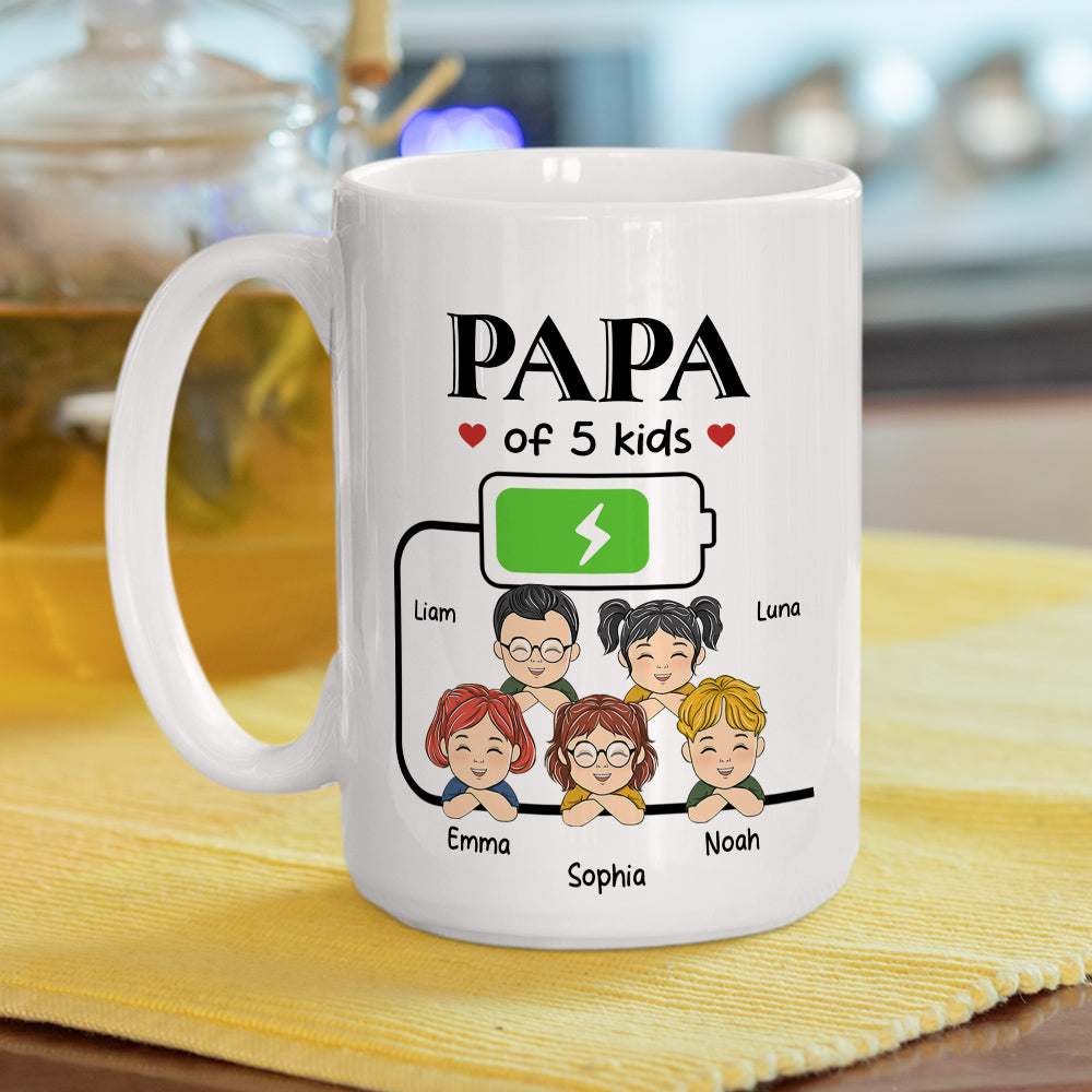 Custom Father's Day, Special Gift for Dad & Grandpa • Daddy Of Kid - Personalized Coffee Mug