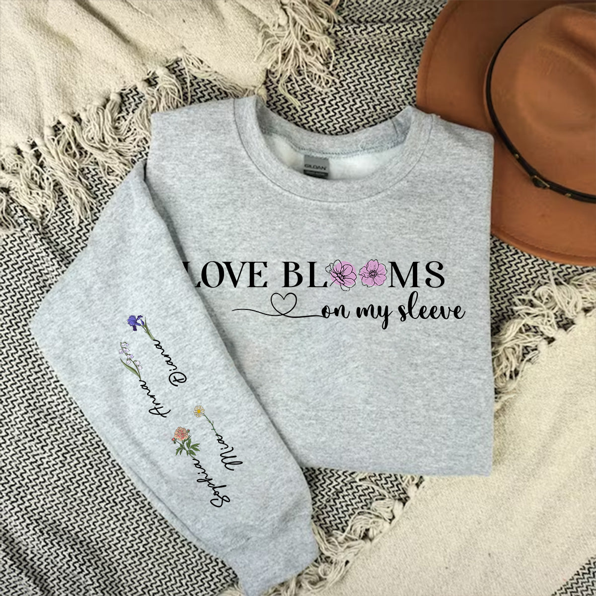 Love Blooms - Personalized Long Sleeve T-shirt
