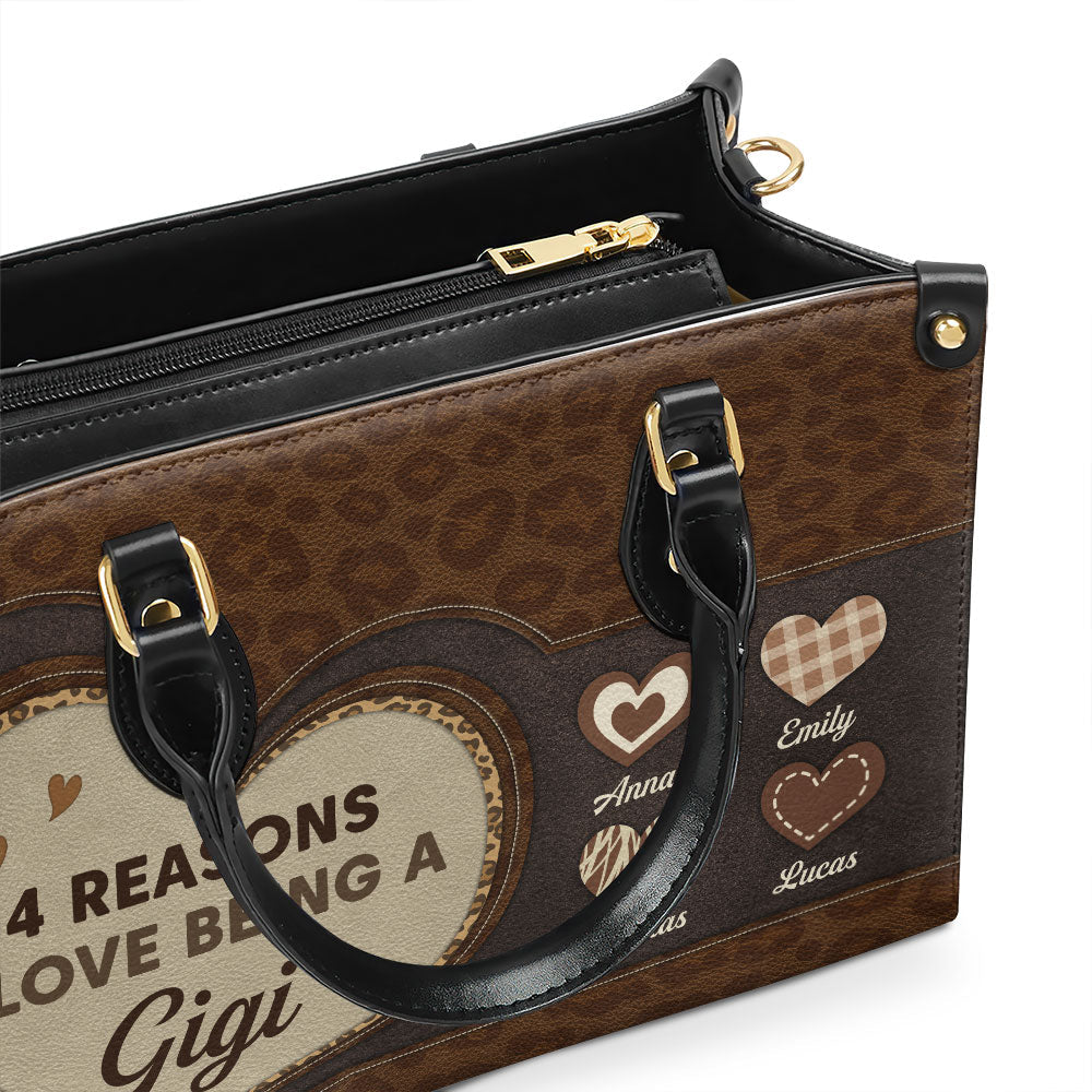 The Reason I Love - Personalized Leather Bag