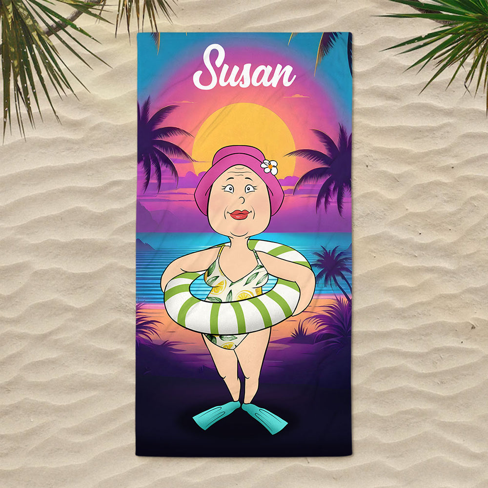Summer Vacation - Personalized Beach Towel