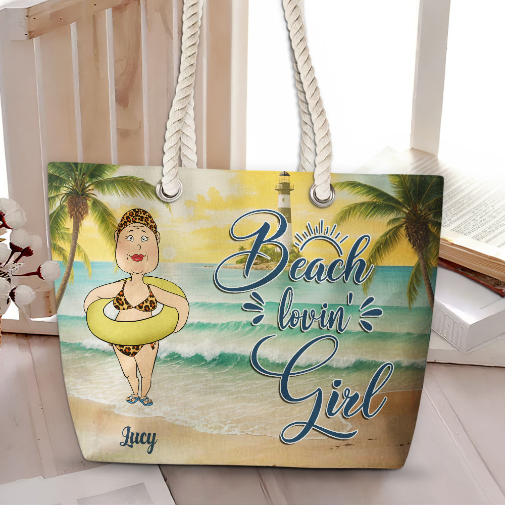Salty Lil Beach - Personalized Beach Bag