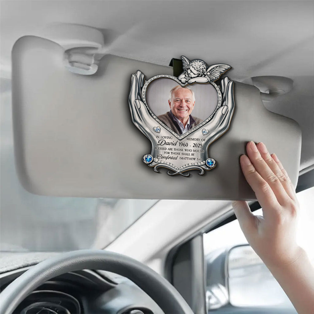 For Those Shall Be Comforted - Personalized 3D Effect Car Visor Clip