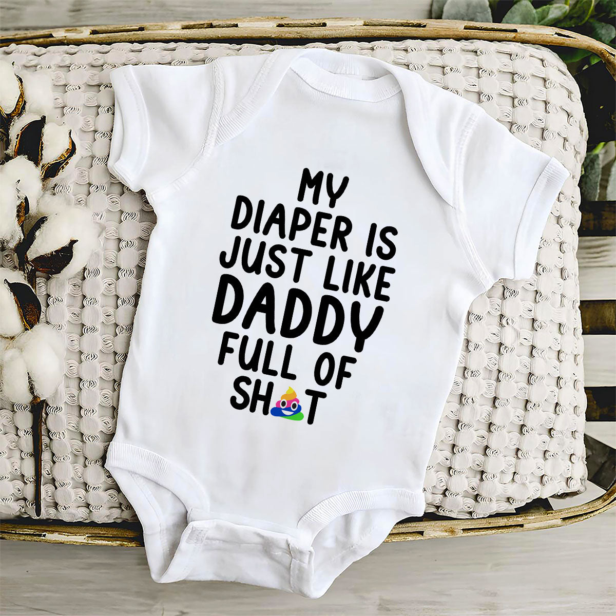 Full Of Sh!t - Personalized Baby Onesie