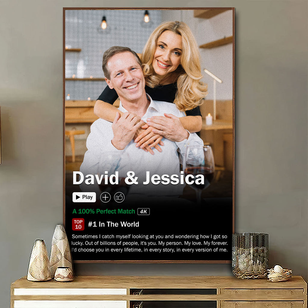 Movie Poster Romantic Couple - Personalized Poster