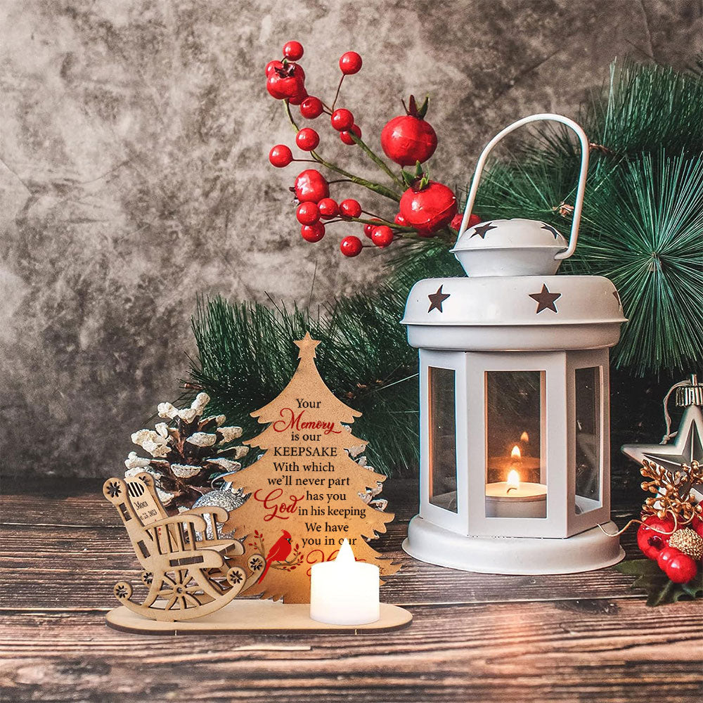 We Have You In Our Hearts - Personalized Candle Holder