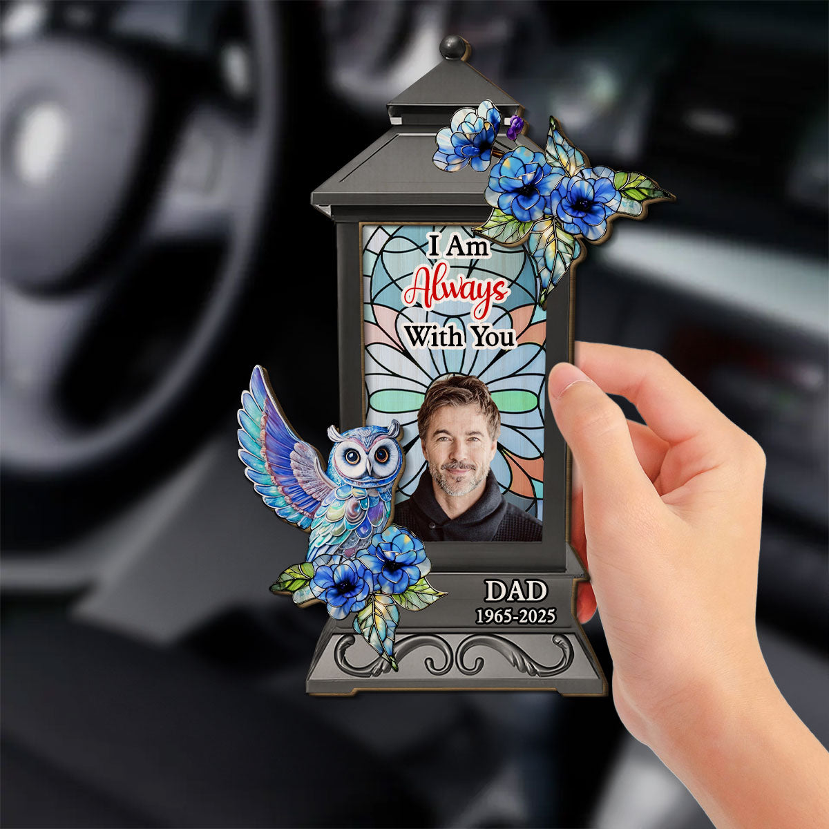 You Beside Us Every Day - Personalized Car Visor Clip