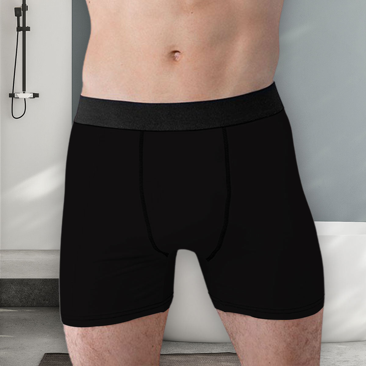 Tactical Curves Standing By  - Personalized Photo Men's Boxer Briefs