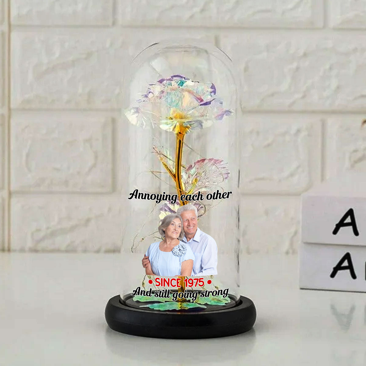 Annoying Each Other For Many Years Still Going Strong - Personalized Sparkly Rose