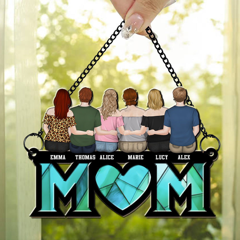 Custom Hanging Decor for Mom Daughter, Mother's Day Birthday Gifts • Mother And Daughter Bond - Personalized Suncatcher