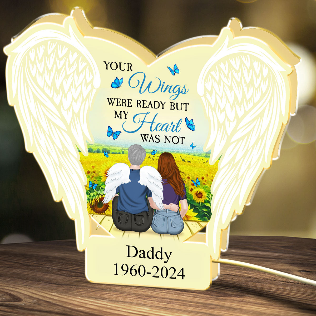 Your Light Will Always Shine In My Heart - Personalized Light Box