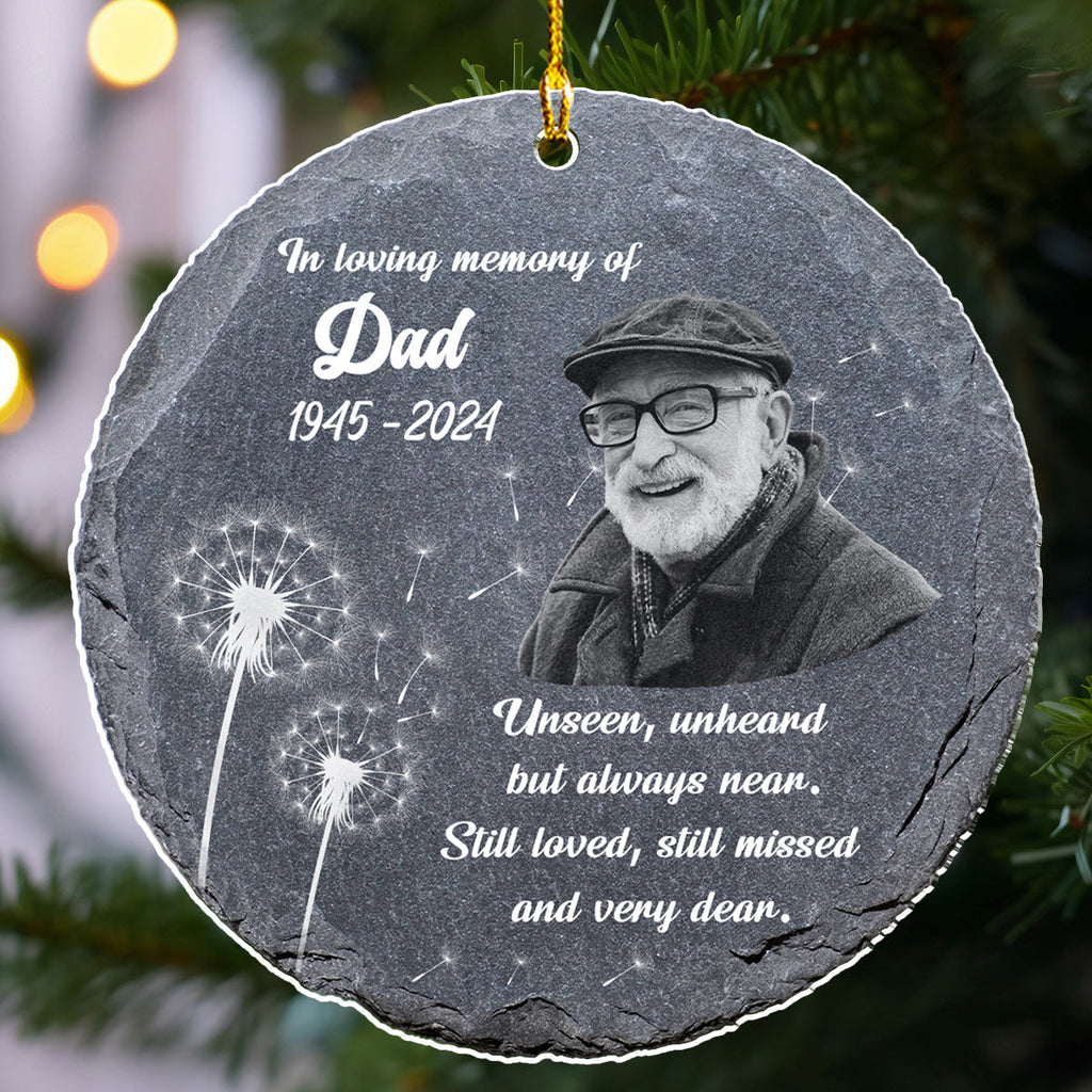 Custom Photo Memorial Christmas Ornament, Sympathy Keepsake • You Are Loved Beyond Words - Personalized Acrylic Ornament