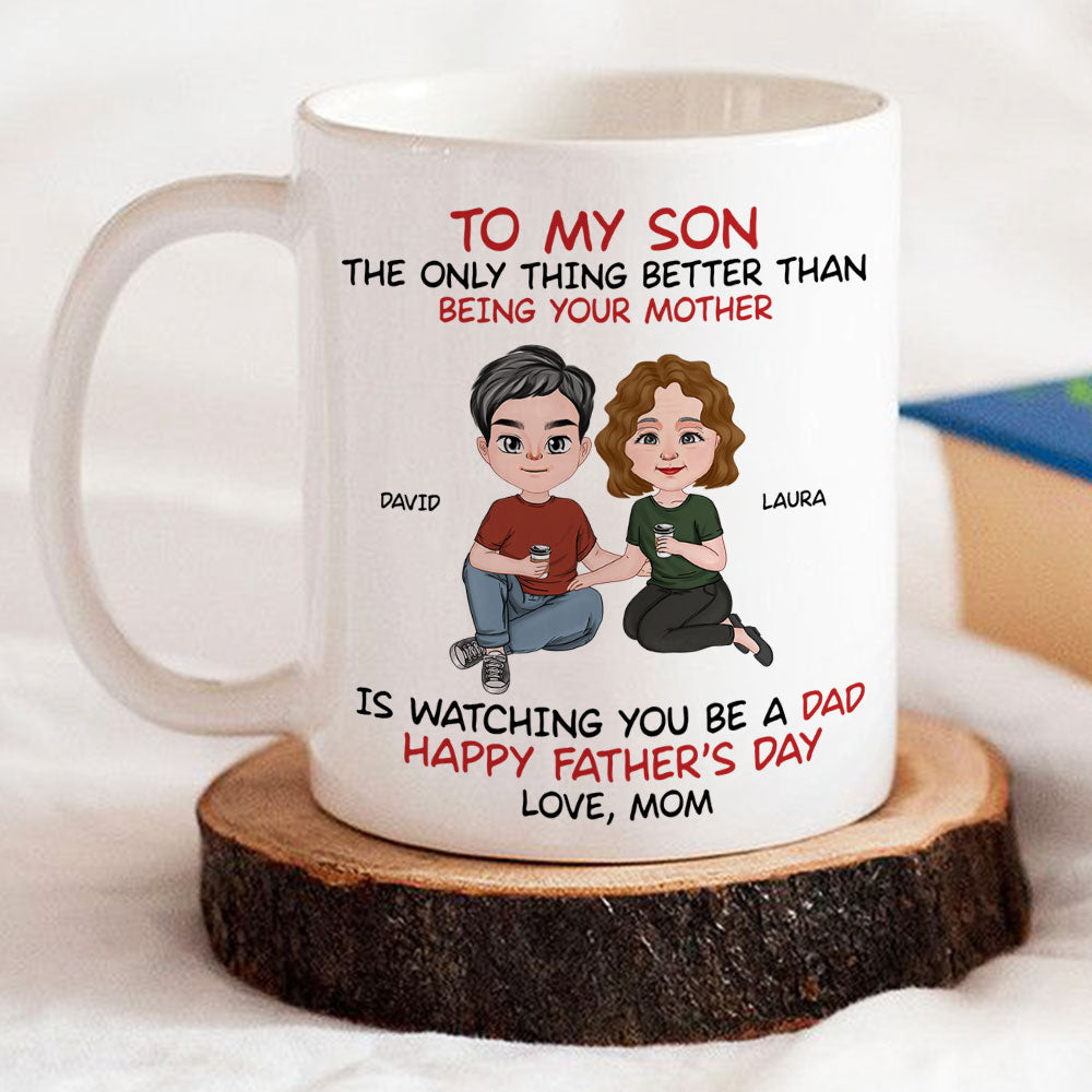 Custom Christmas & Birthday Gift for Son • To My Son From Mom - Personalized Coffee Mug