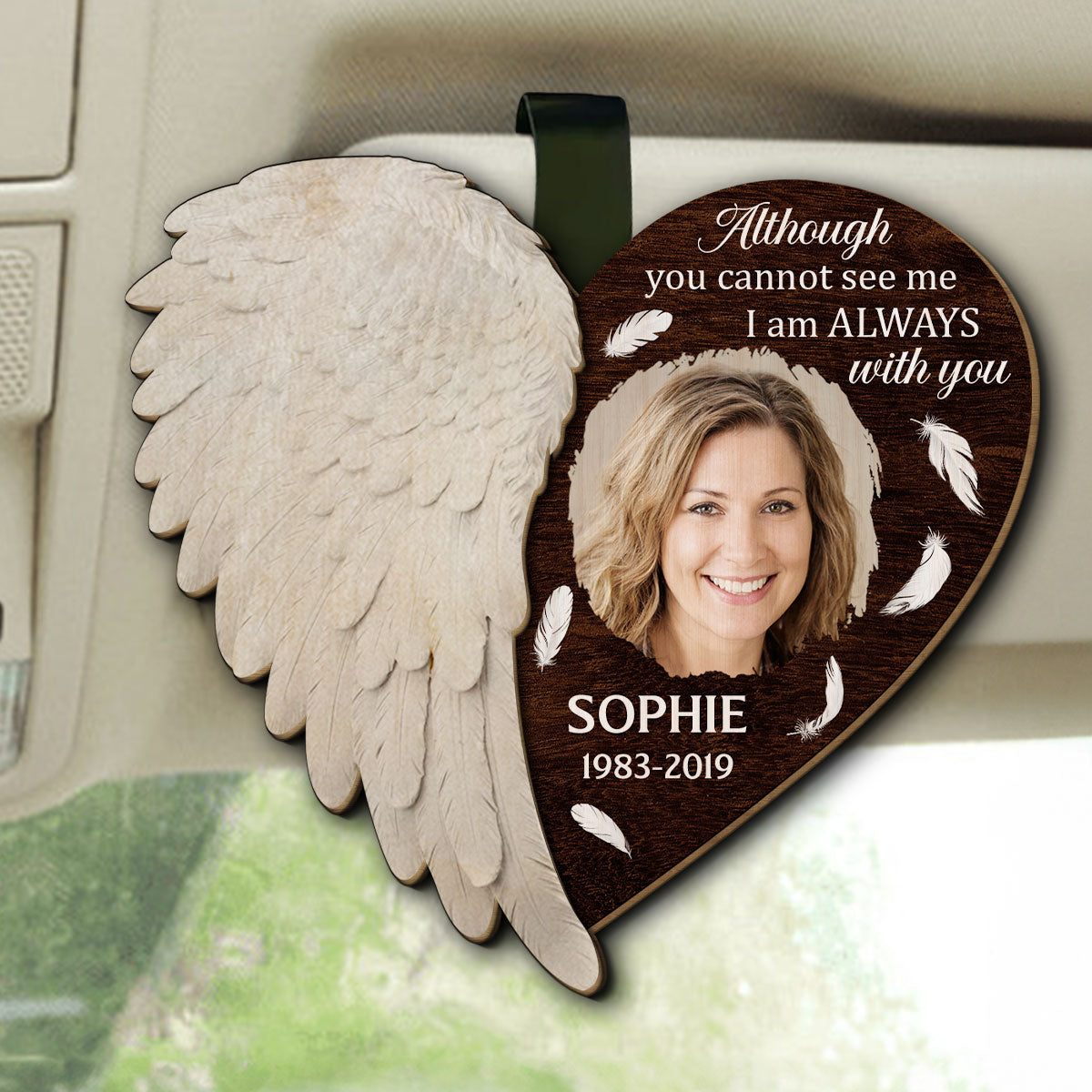 Right Here For You - Personalized Car Visor Clip