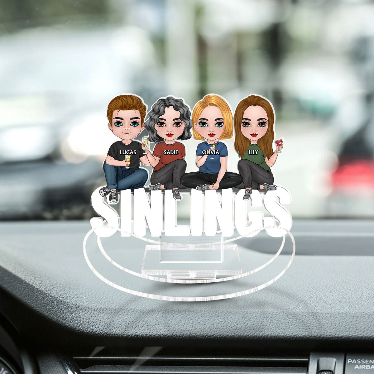Cartoon Bestie - Personalized Acrylic Shaking Stand