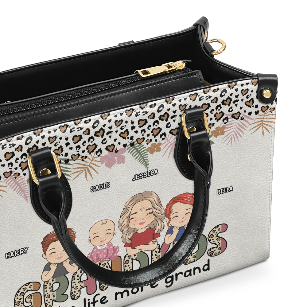 Makes Life More Grand - Personalized Leather Bag