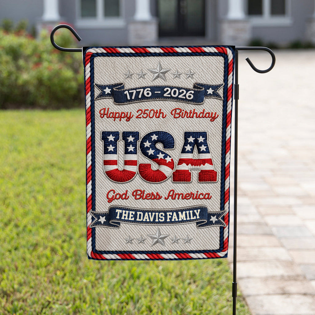 The Blessed Family - Personalized 3D Effect Flag