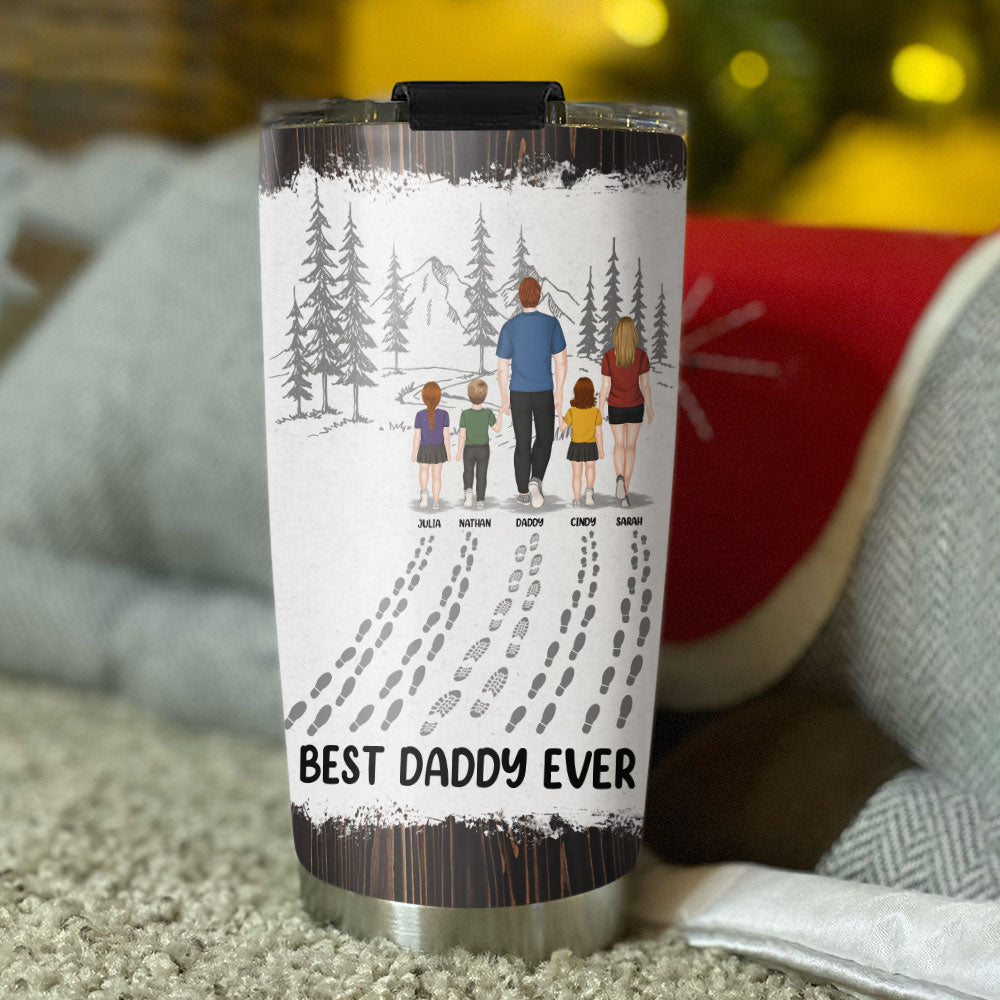 Custom Christmas Birthday Gifts For Dad • Happy Fathers Day Best Dad Ever - Personalized Tumbler