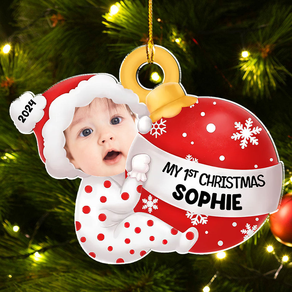 Custom Photo Family Ornament, Christmas Gift for Family Members • You Are My Perfect Gift This Christmas - Personalized Acrylic Ornament