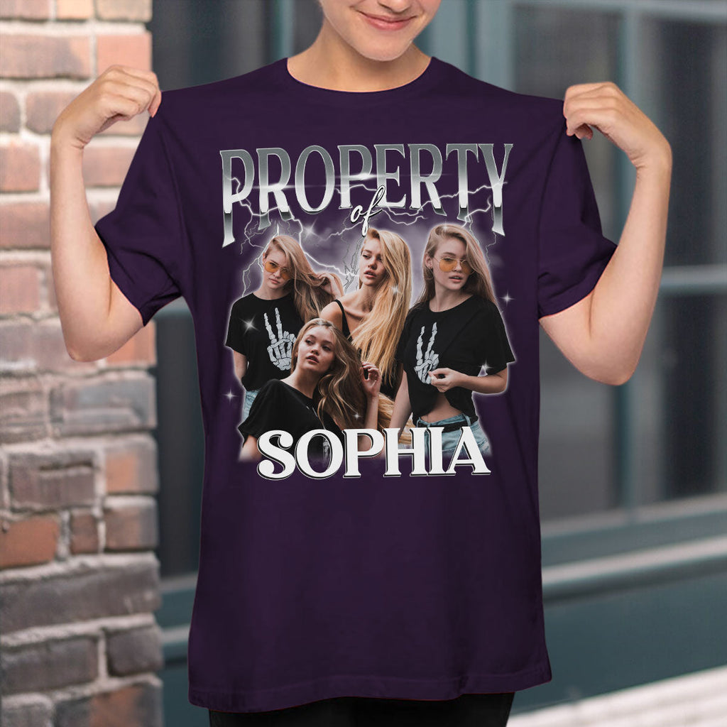 Custom Photo Anniversary Keepsake Gifts For Couple • Property Vintage - Personalized Unisex T-shirt