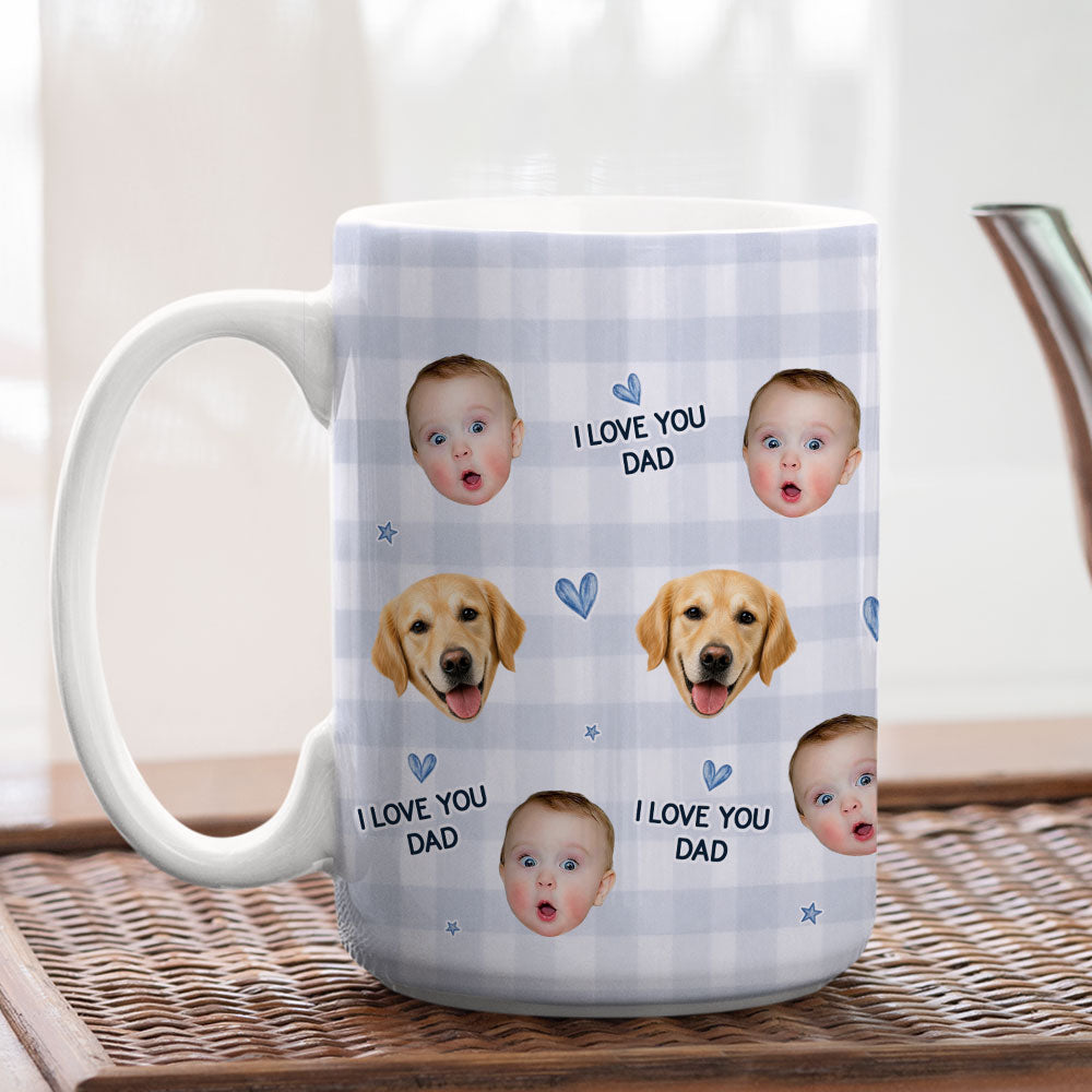 Custom Photo Father's Day, Special Gift for Dad & Grandpa • Love You Dad Funny - Personalized Coffee Mug