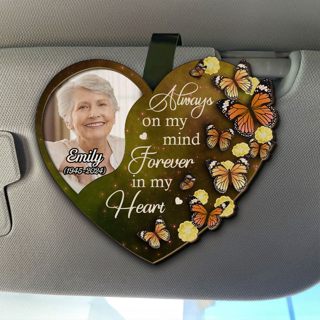 On My Mind - Personalized Car Visor Clip