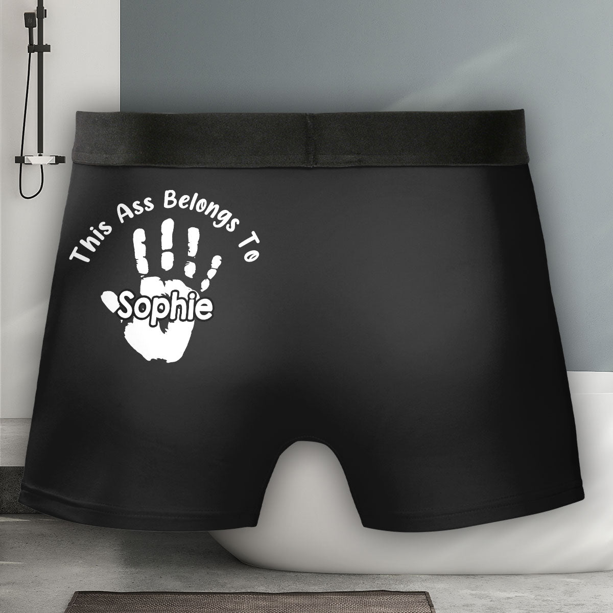 Belongs To My Wife - Personalized Photo Men's Boxer Briefs