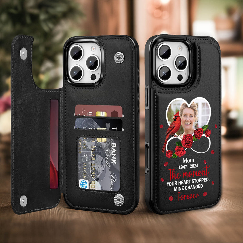 My Heart Changed Forever - Personalized Leather Phone Case