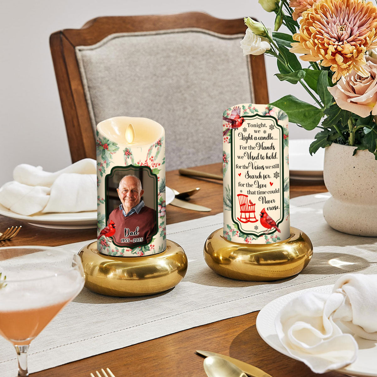 Love In Heaven - Personalized LED Candle