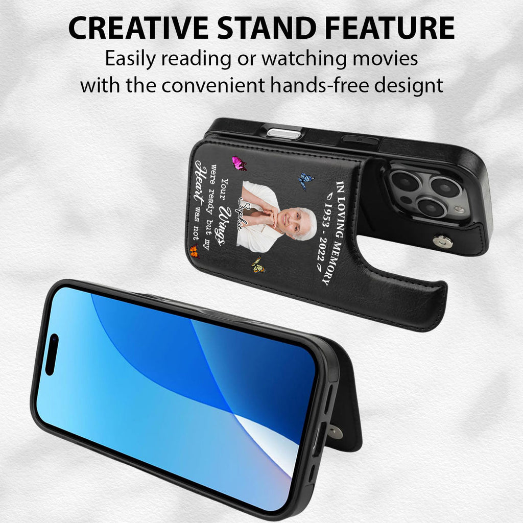 In Loving Memory - Personalized Leather Phone Case