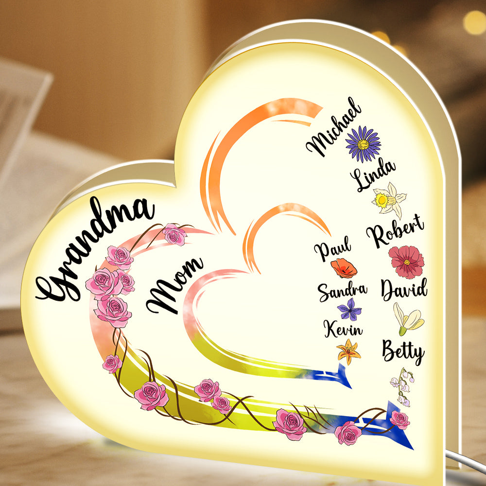 Mother Is The Heartbeat In The Home - Personalized Light Box
