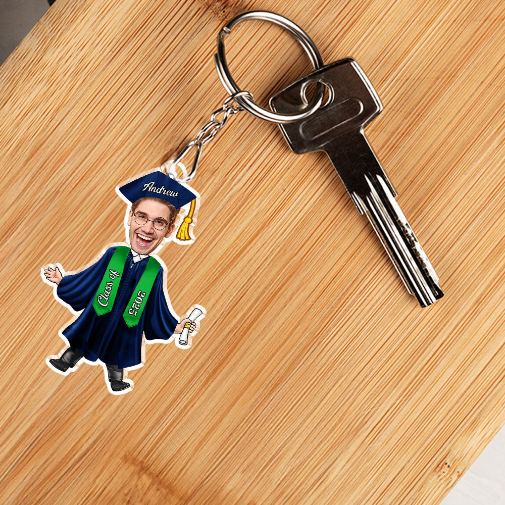 Happy Graduation New Adventure - Personalized Acrylic Keychain