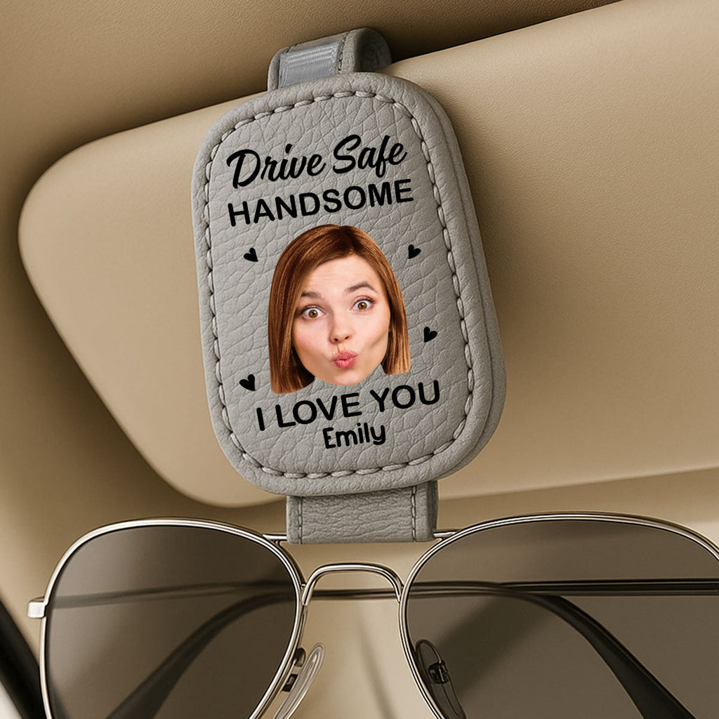 I Love You - Personalized Sunglasses Holder For Car Visor