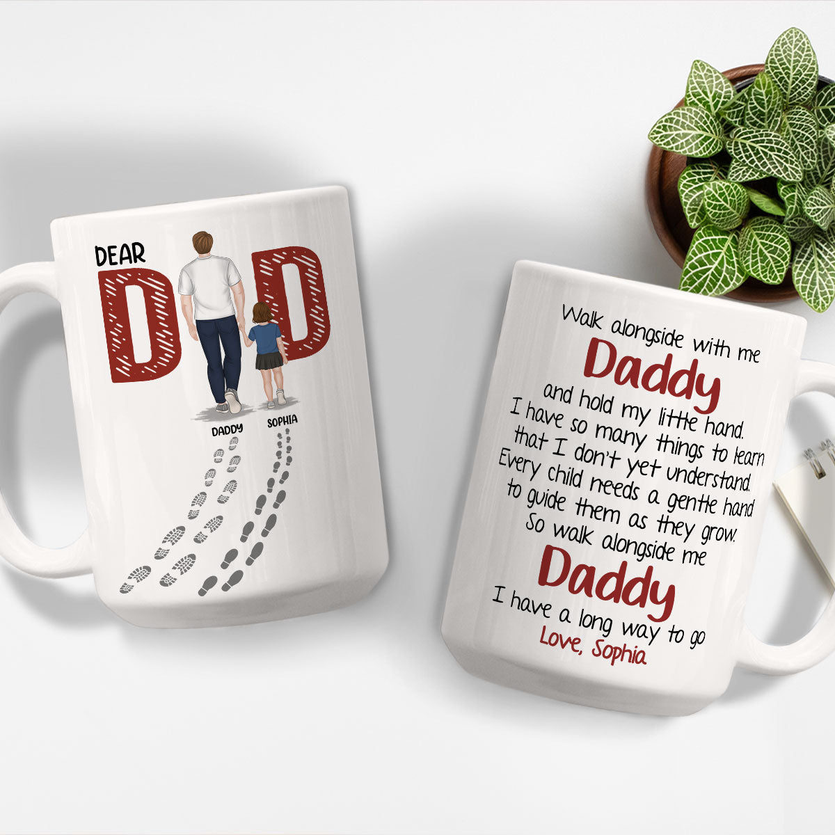Custom Christmas & Birthday Gift for Dad • We Have A Long Way To Go - Personalized Coffee Mug