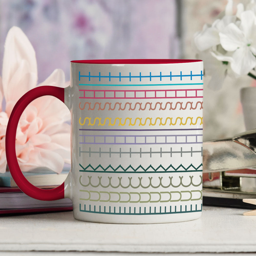 Custom Hidden Message Mug, Funny Gag Gift for Coworker Friend Girlfriend • Peace Out The Drama Begins - Accent Mug