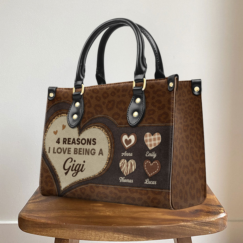 The Reason I Love - Personalized Leather Bag
