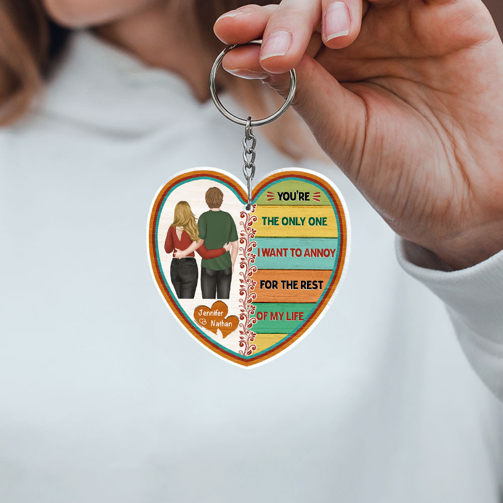 I Love You More - Personalized Acrylic Keychain