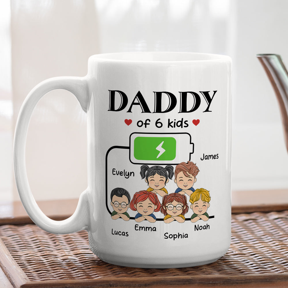 Custom Father's Day, Special Gift for Dad & Grandpa • Daddy Of Kid - Personalized Coffee Mug
