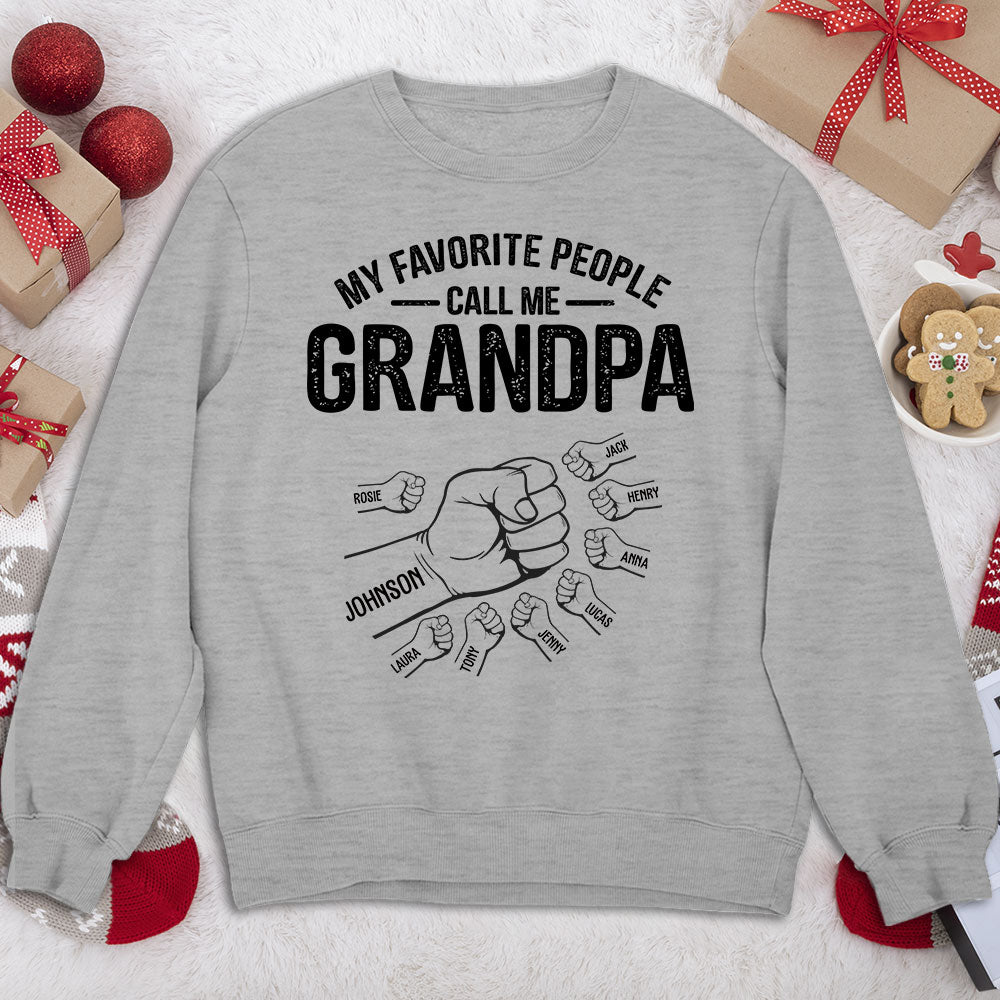 Custom Christmas & Birthday Gift for Grandpa • A Great Grandpa Full Of Strength - Personalized Shirt