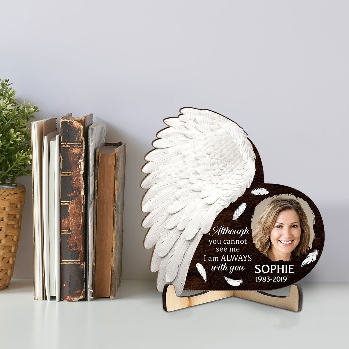 Custom Memorial Keepsake, Sympathy & Remembrance Gift • In My Heart - Personalized Wooden Plaque