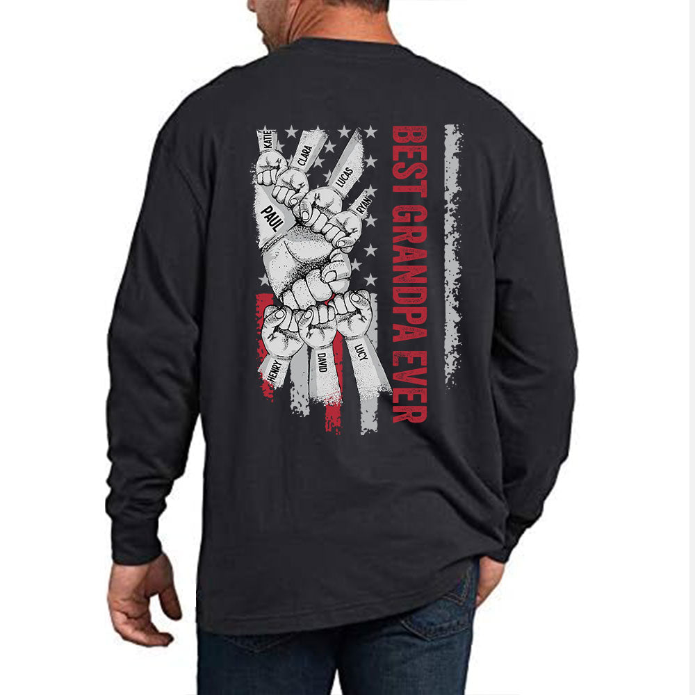Custom Christmas & Birthday Gift for Grandpa & Grandma • Best Grandpa Ever - Personalized Shirt