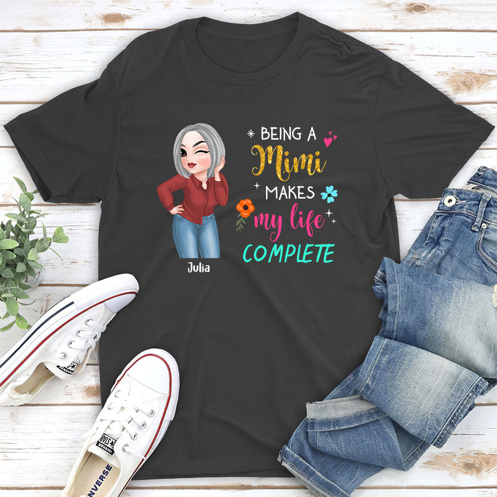Custom Christmas & Birthday Gift for Grandma • Makes My Life Complete - Personalized Unisex T-shirt