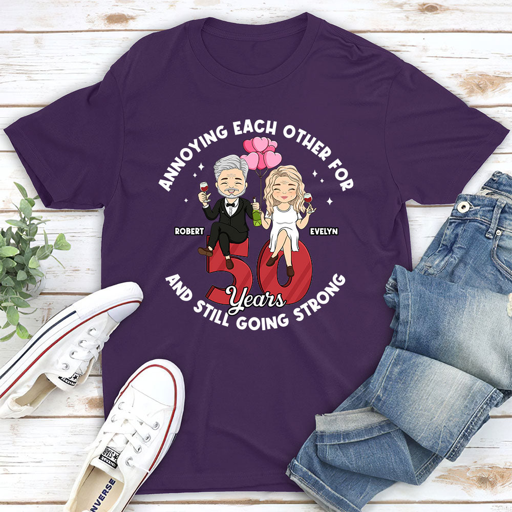 Custom Anniversary Keepsake Gifts For Couple • Annoying Each Other - Personalized Classic T-shirt