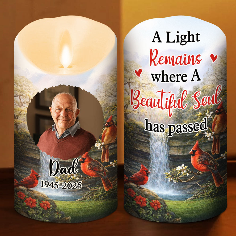 A Light Remains - Personalized LED Candle