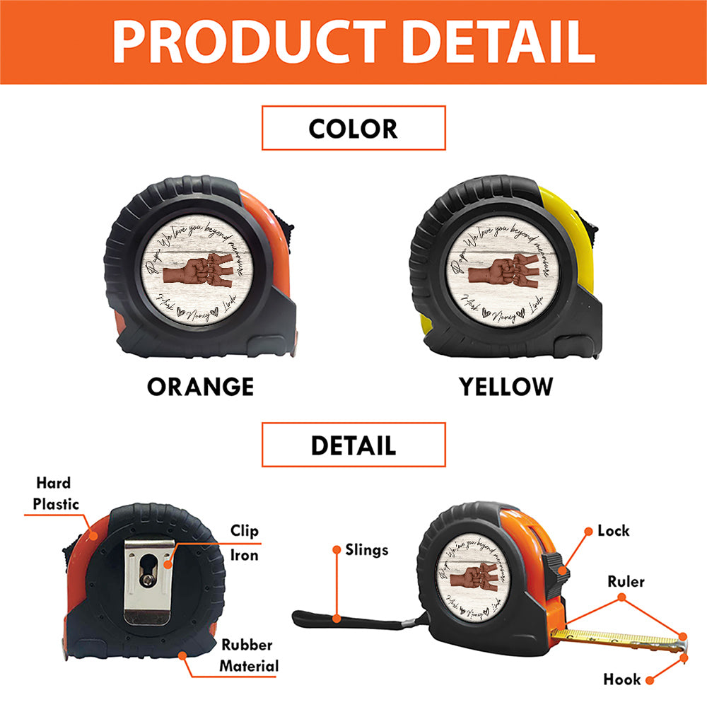 Love You Beyond Measure - Personalized Tape Measure