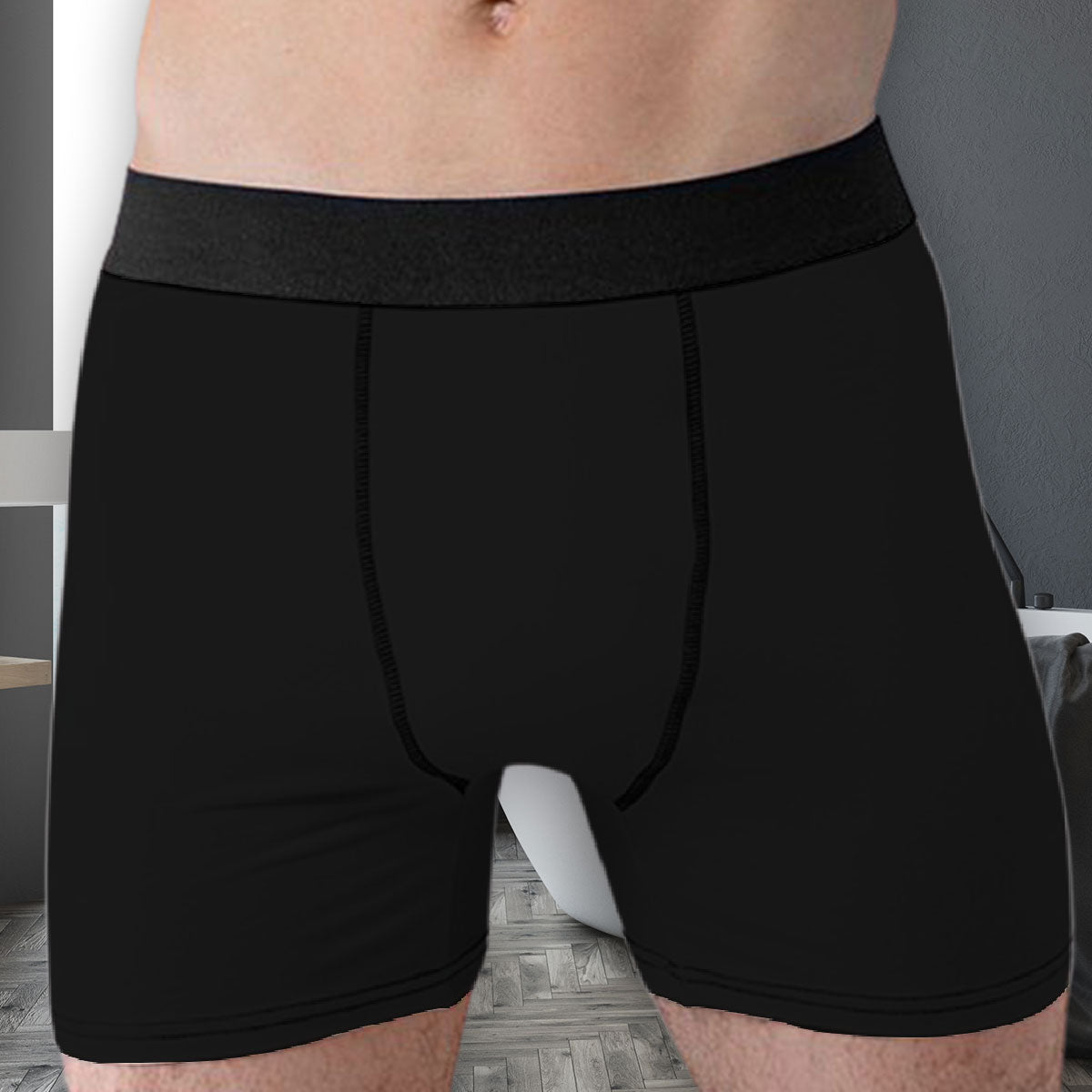 Belongs To My Wife - Personalized Photo Men's Boxer Briefs