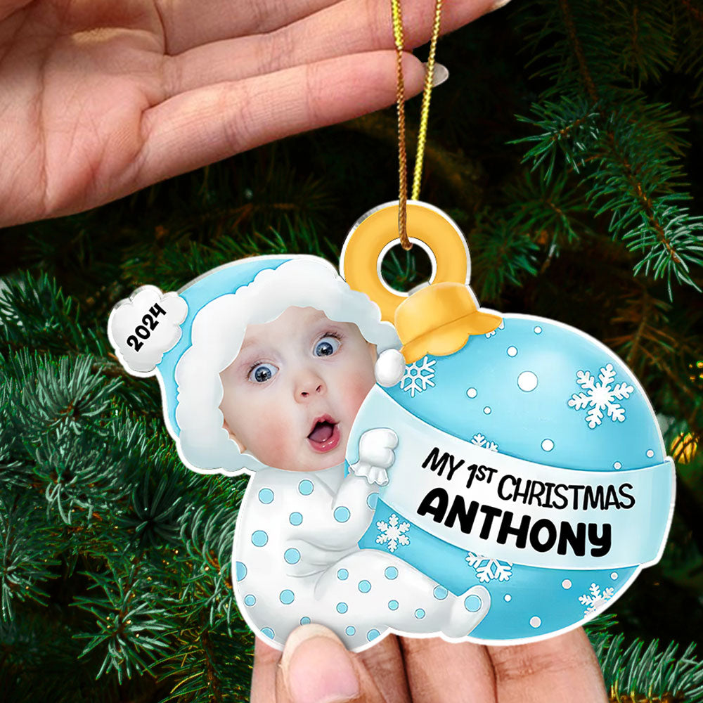 Custom Photo Family Ornament, Christmas Gift for Family Members • You Are My Perfect Gift This Christmas - Personalized Acrylic Ornament