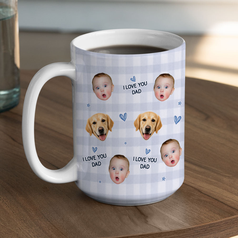 Custom Photo Father's Day, Special Gift for Dad & Grandpa • Love You Dad Funny - Personalized Coffee Mug