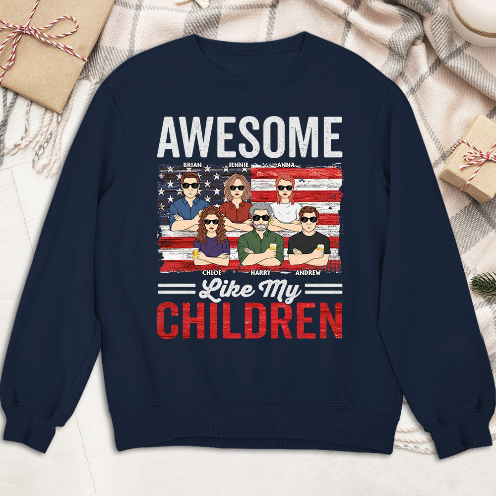 Custom Christmas & Birthday Gift for Dad, Grandpa • Awesome Like My Daughter - Personalized Shirt