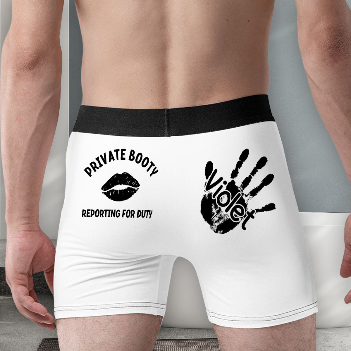Tactical Curves Standing By  - Personalized Photo Men's Boxer Briefs